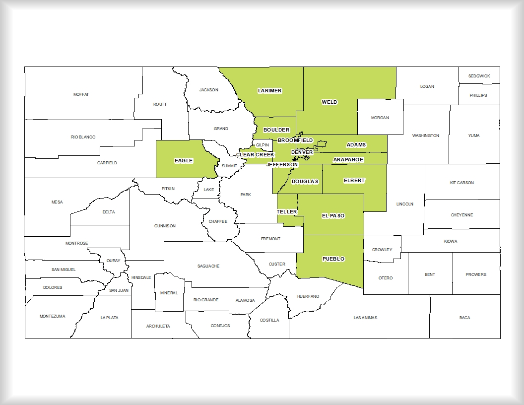 Colorado Counties Map